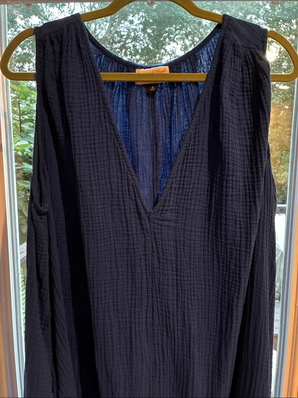 Universal Thread Blue Purple Cotton Dress - Picture 2 of 7